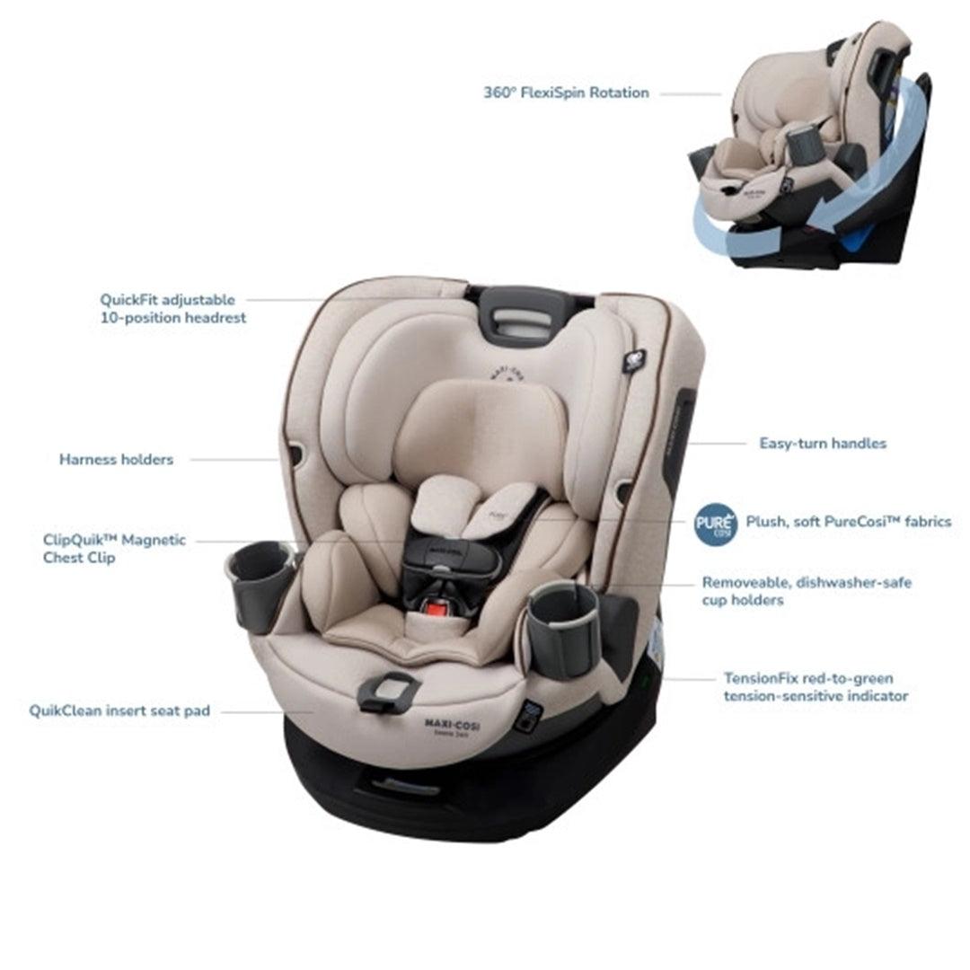 Maxi-Cosi - Emme 360 All-in-One Rotational Convertible Car Seat, Urban Wonder