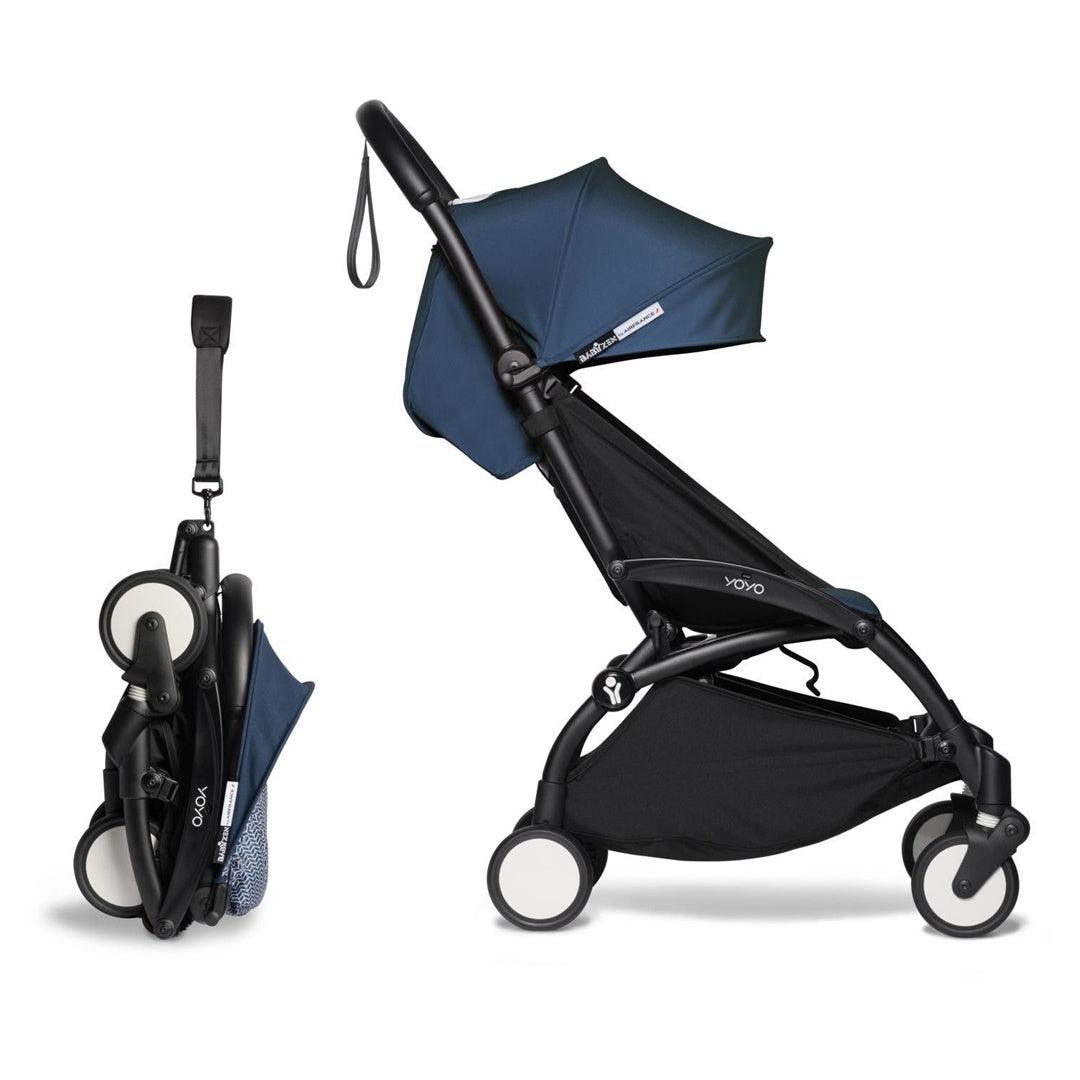 Babyzen YOYO2 Ultra Compact 6+ Stroller - Black / Air France Blue