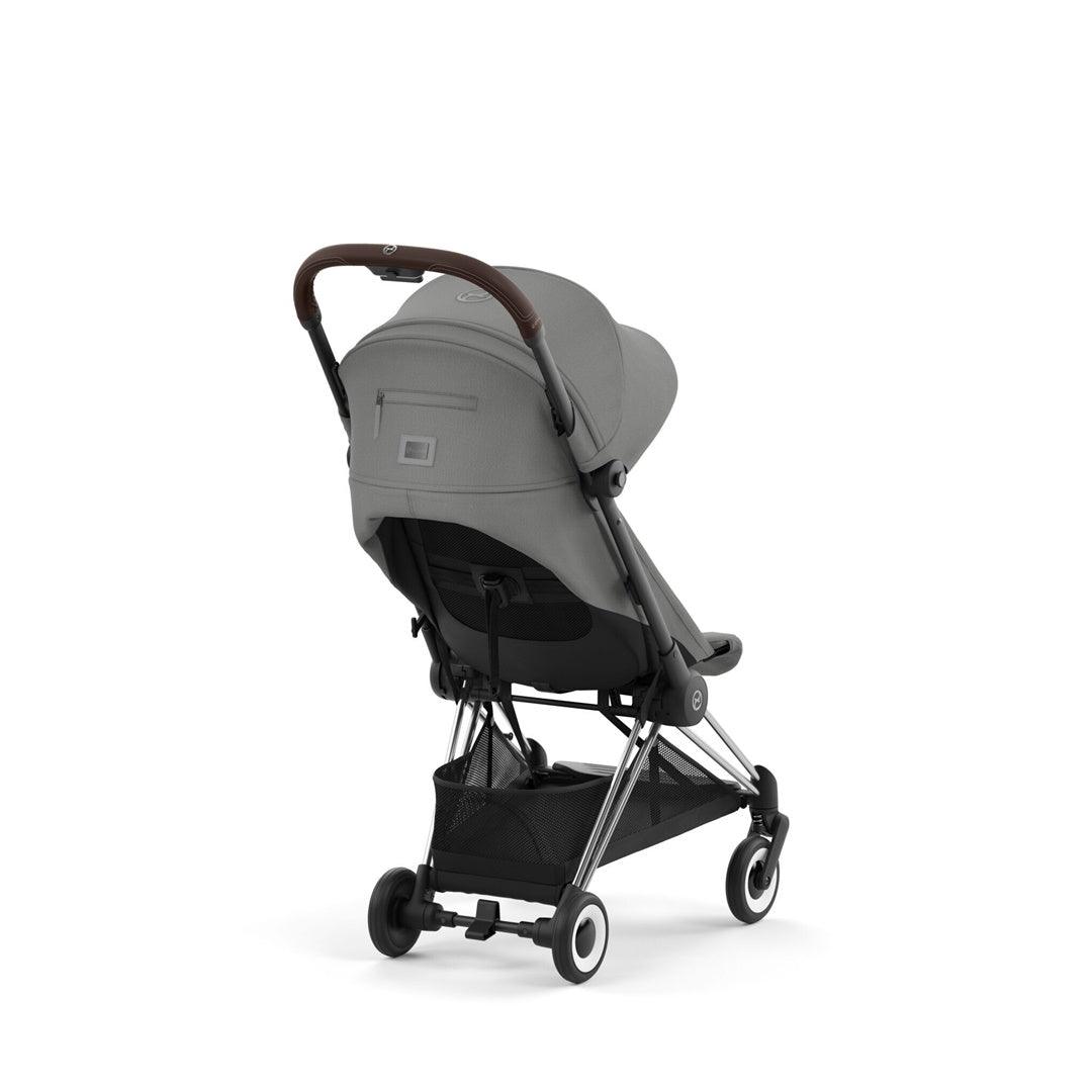 Cybex COYA Compact Stroller - Chrome / Dark Brown / Mirage Grey