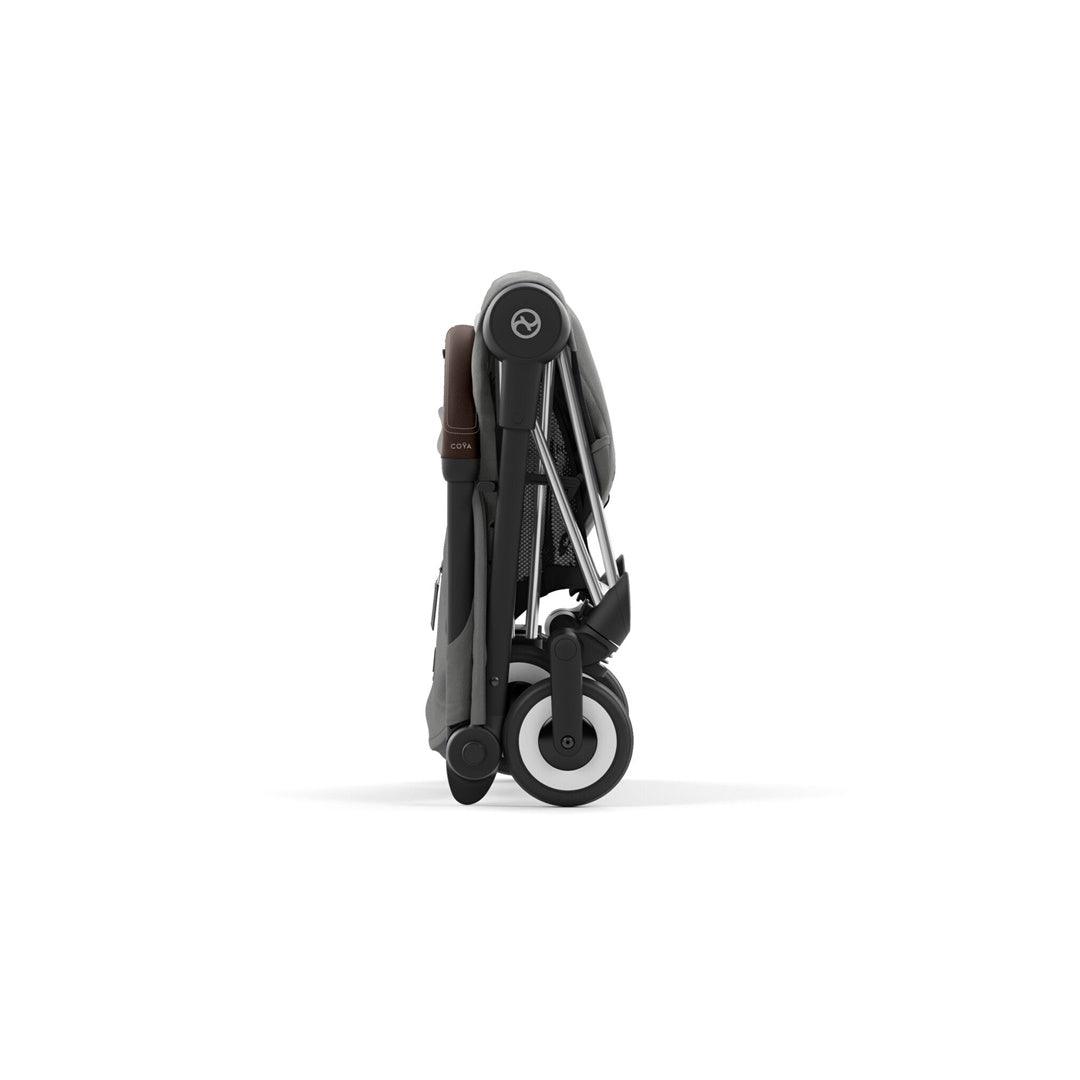 Cybex COYA Compact Stroller - Chrome / Dark Brown / Mirage Grey
