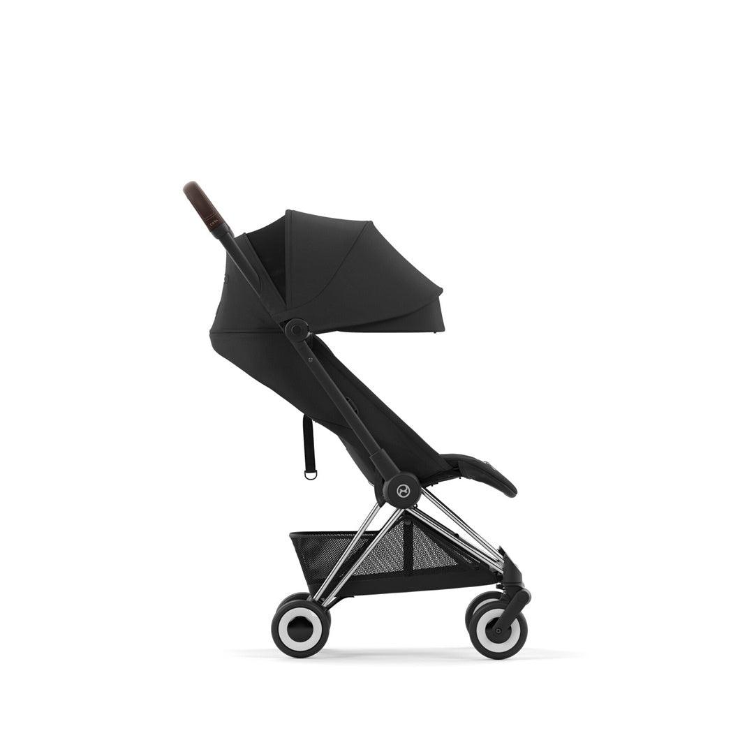 Cybex COYA Compact Stroller - Chrome / Dark Brown / Sepia Black