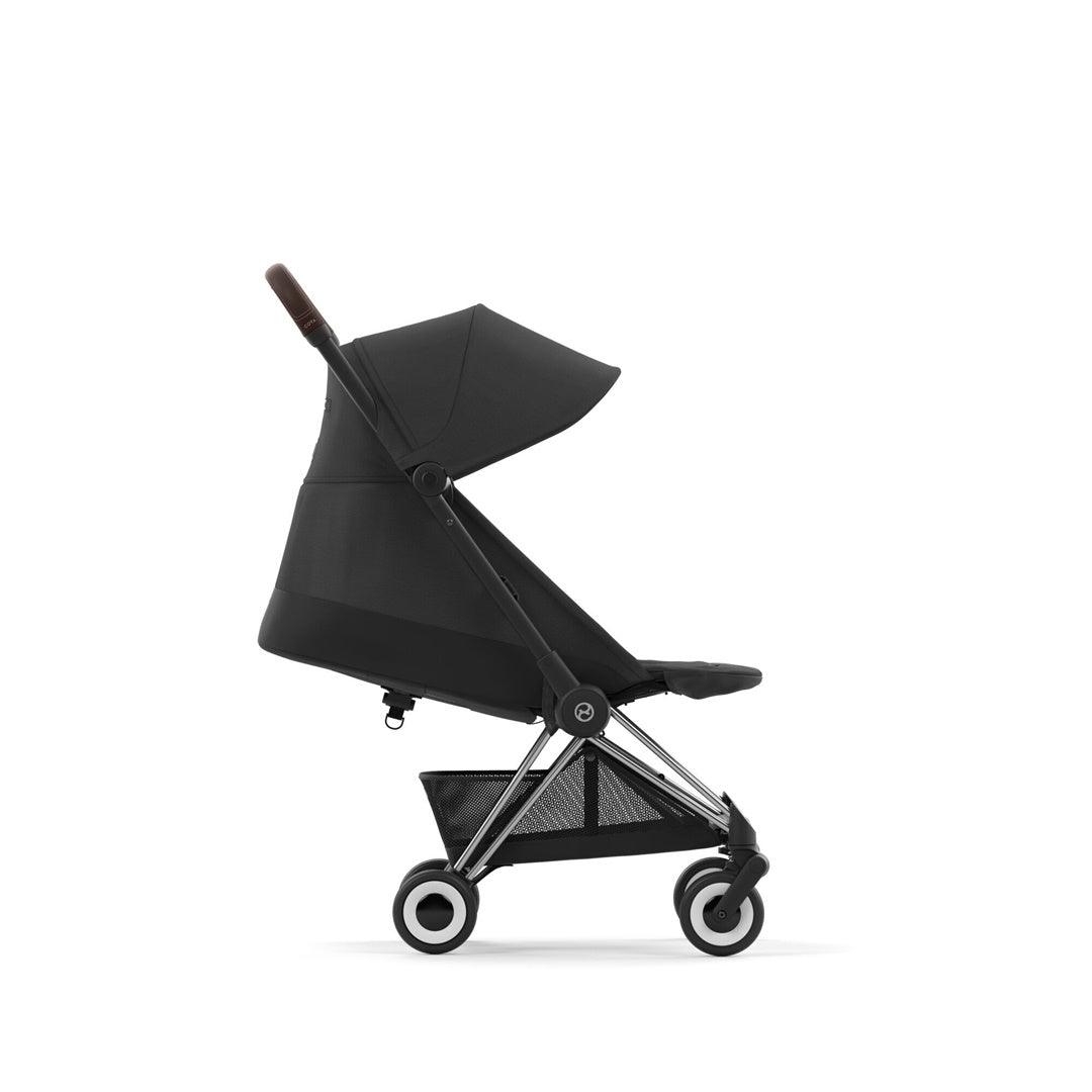 Cybex COYA Compact Stroller - Chrome / Dark Brown / Sepia Black