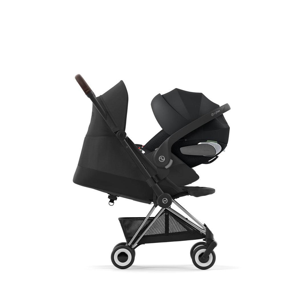 Cybex COYA Compact Stroller - Chrome / Dark Brown / Sepia Black