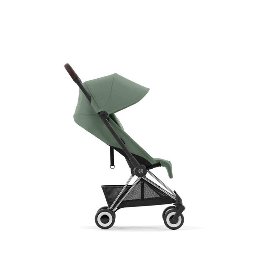 Cybex COYA Compact Strolle - Chrome Dark Brown/Leaf Green