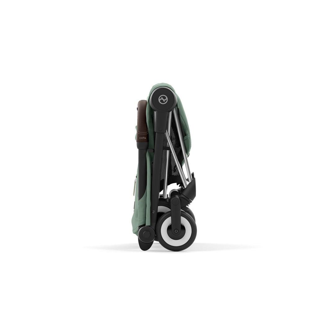 Cybex COYA Compact Strolle - Chrome Dark Brown/Leaf Green