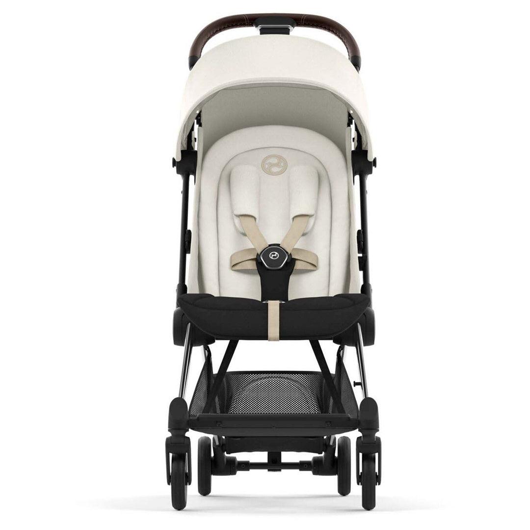 Cybex COYA Compact Stroller - Chrome / Dark Brown / Off White