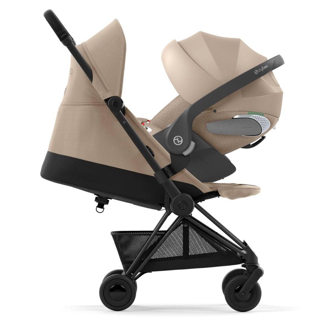 Cybex COYA Compact Stroller - Matte Black / Cozy Beige