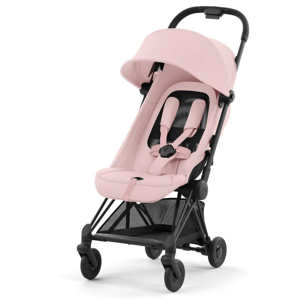 Cybex COYA Compact Stroller - Matte Black / Peach Pink