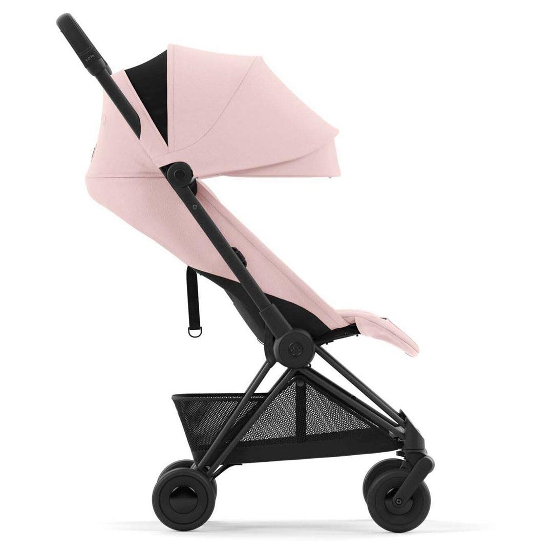 Cybex COYA Compact Stroller - Matte Black / Peach Pink