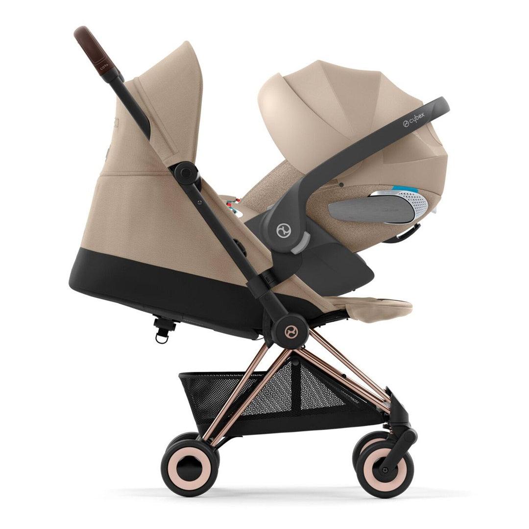 Cybex COYA Compact Stroller - Rose Gold / Cozy Beige