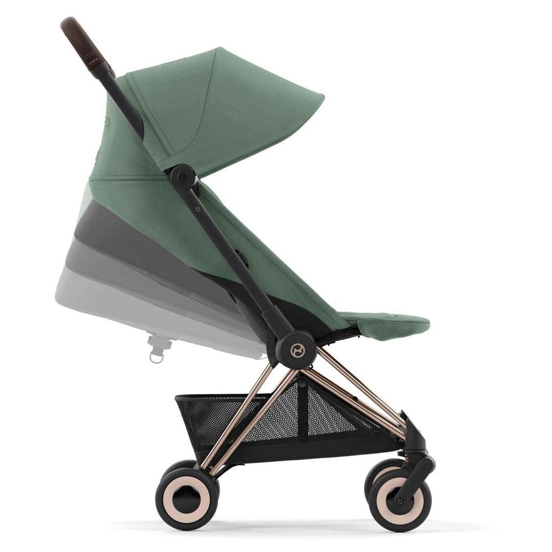Cybex COYA Compact Stroller - Rose Gold / Leaf Green