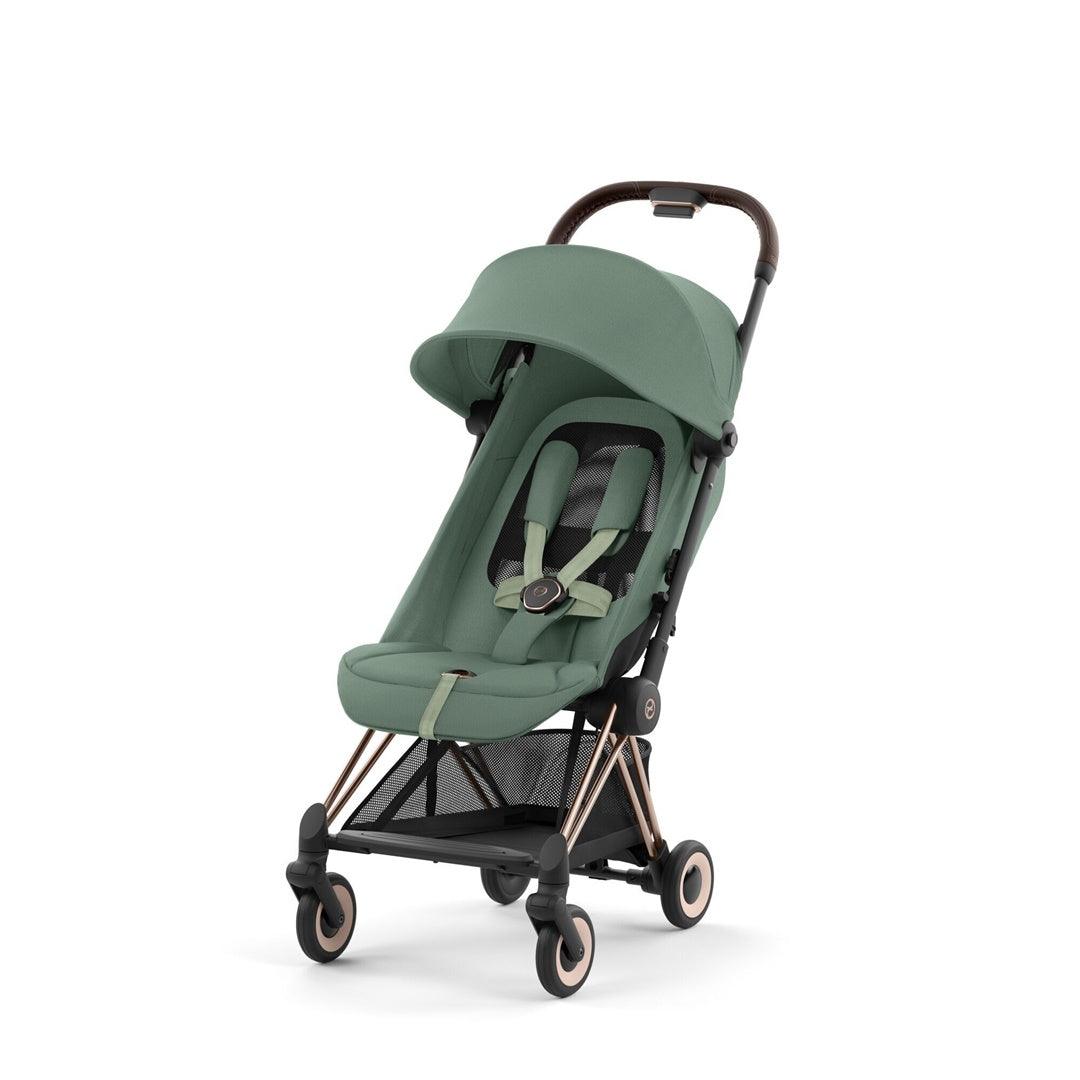 Cybex COYA Compact Stroller - Rose Gold / Leaf Green