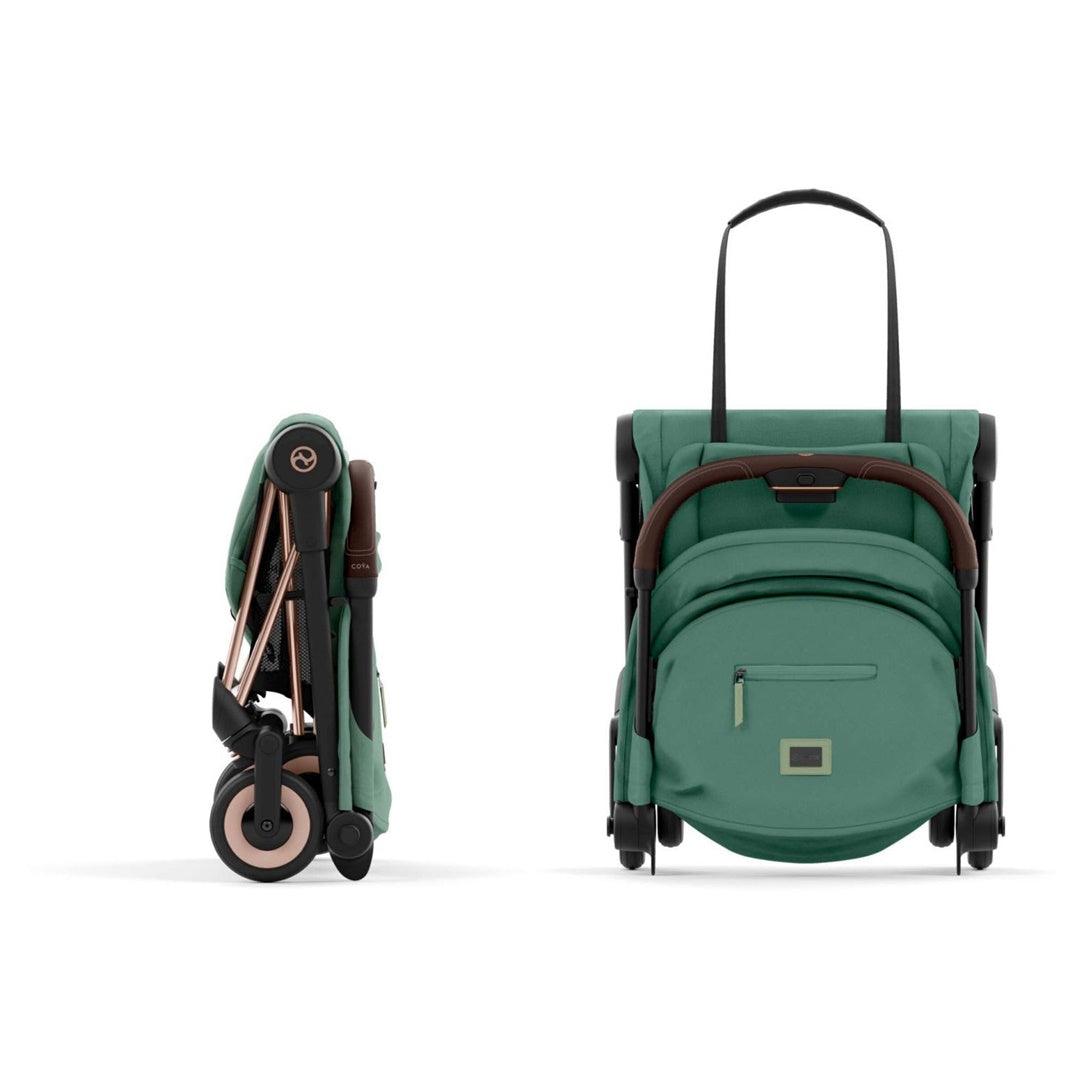 Cybex COYA Compact Stroller - Rose Gold / Leaf Green