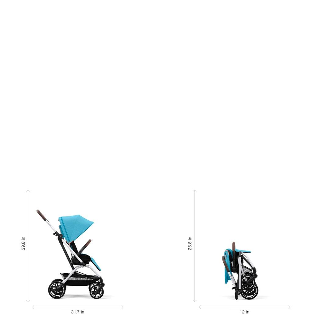 Cybex Eezy S Twist +2 V2 Stroller - Beach Blue