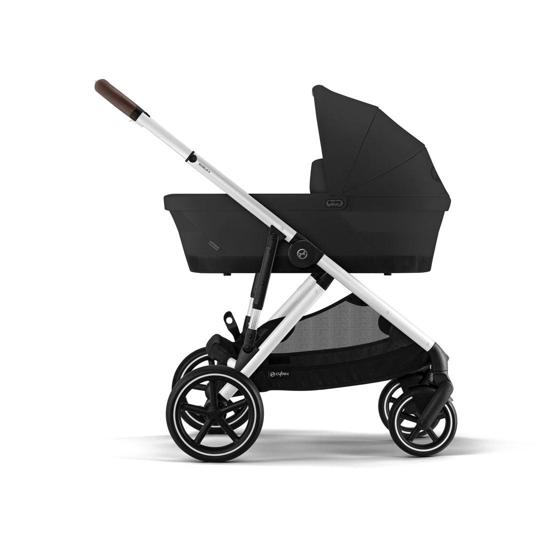 Cybex Gazelle S 2 Single-to-Double Stroller - Silver Frame / Moon Black