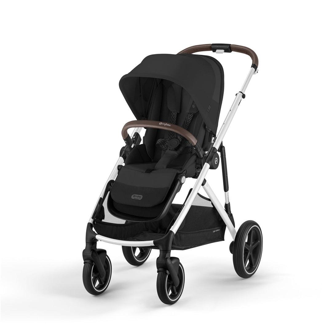 Cybex Gazelle S 2 Single-to-Double Stroller - Silver Frame / Moon Black