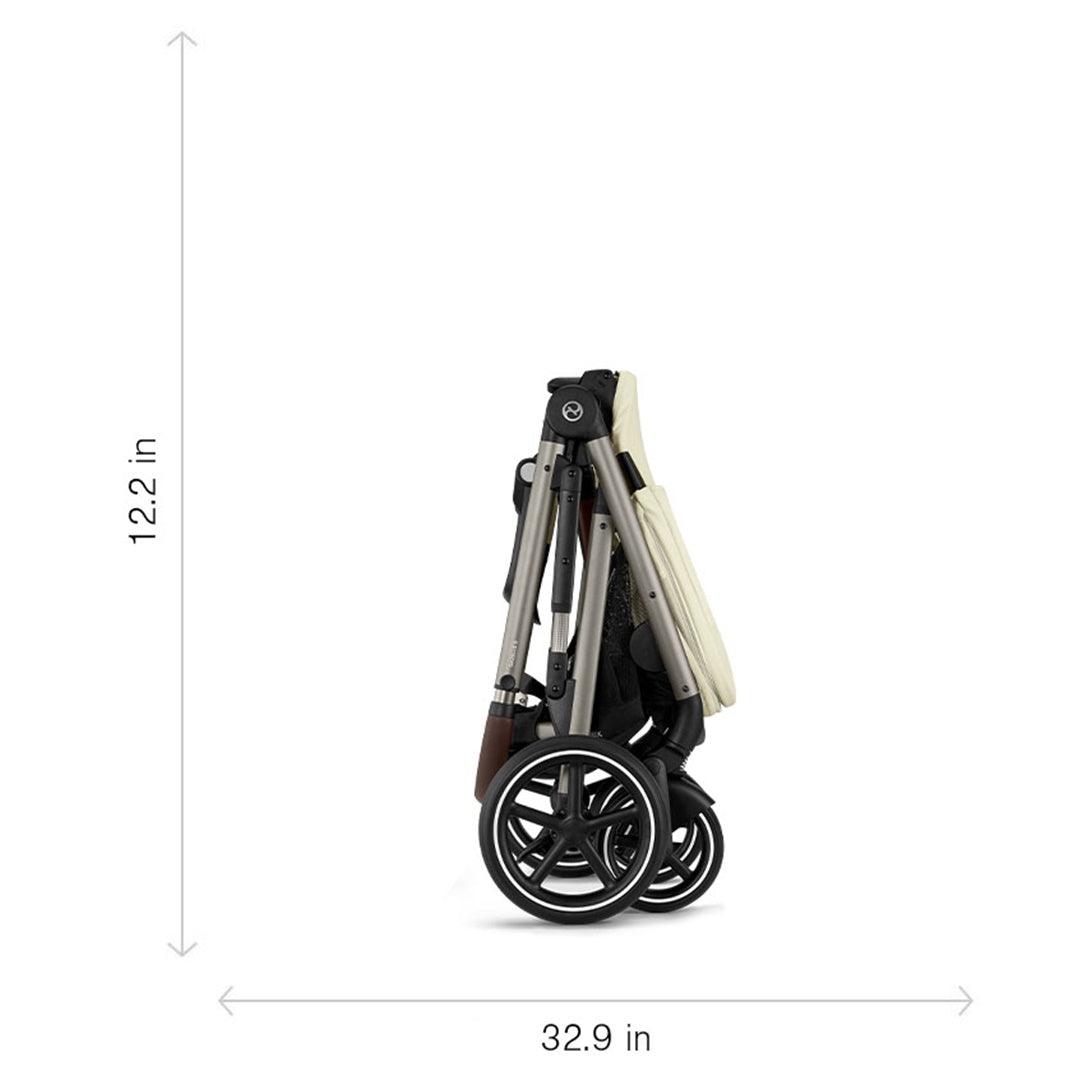 Cybex Gazelle S 2 Single-to-Double Stroller - Black Frame / Moon Black