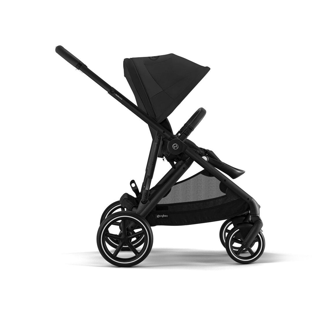 Cybex Gazelle S 2 Single-to-Double Stroller - Black Frame / Moon Black