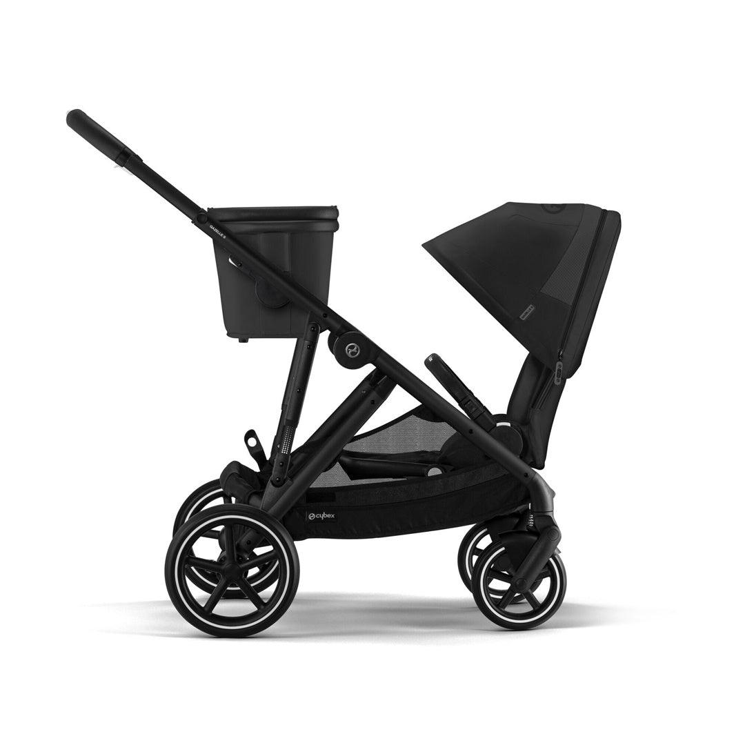 Cybex Gazelle S 2 Single-to-Double Stroller - Black Frame / Moon Black