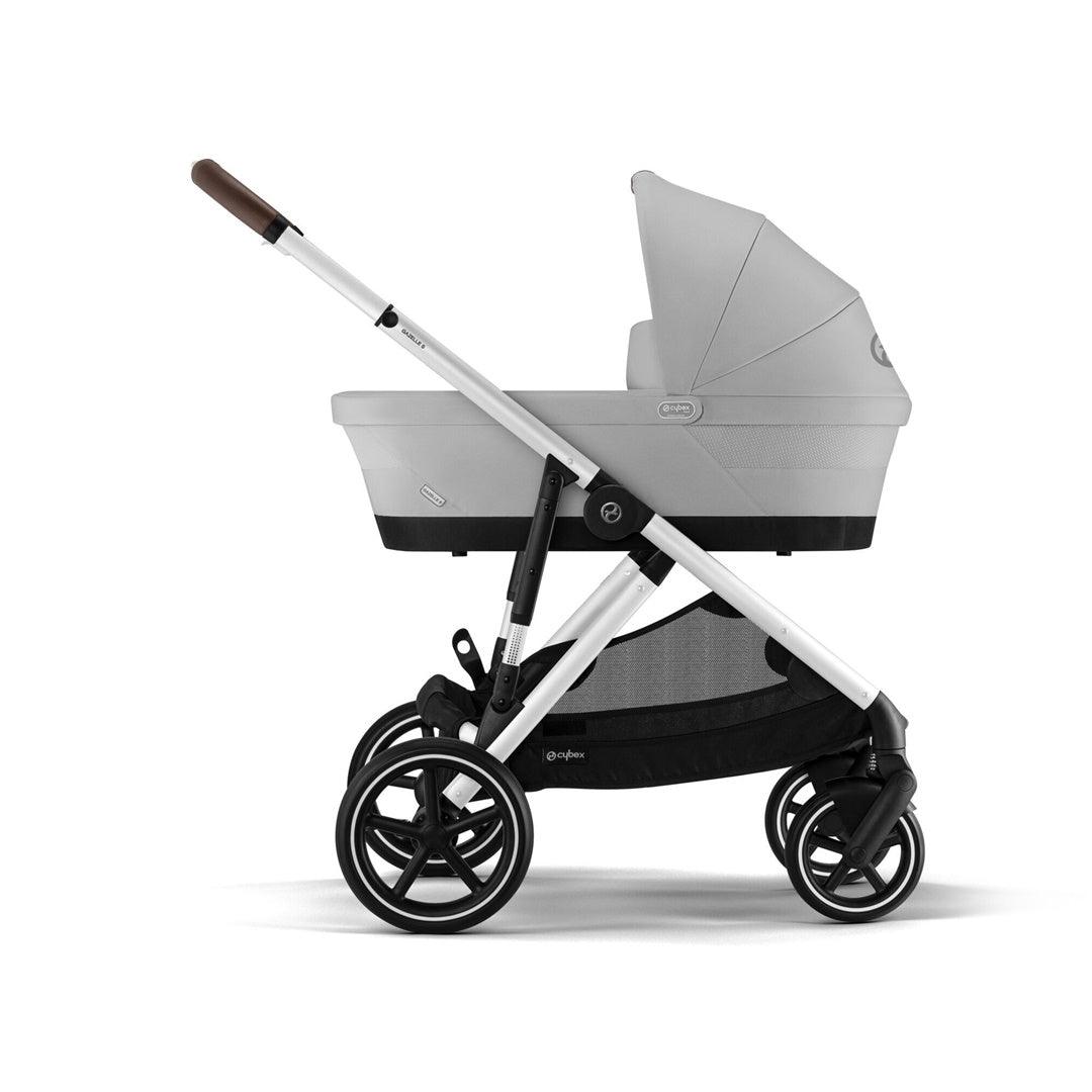 Cybex Gazelle S 2 Single-to-Double Stroller - Silver Frame / Lava Grey