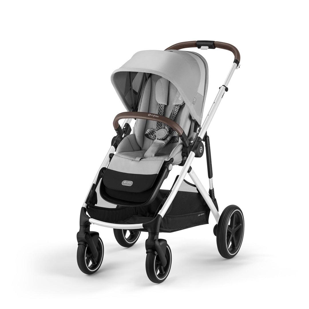 Cybex Gazelle S 2 Single-to-Double Stroller - Silver Frame / Lava Grey