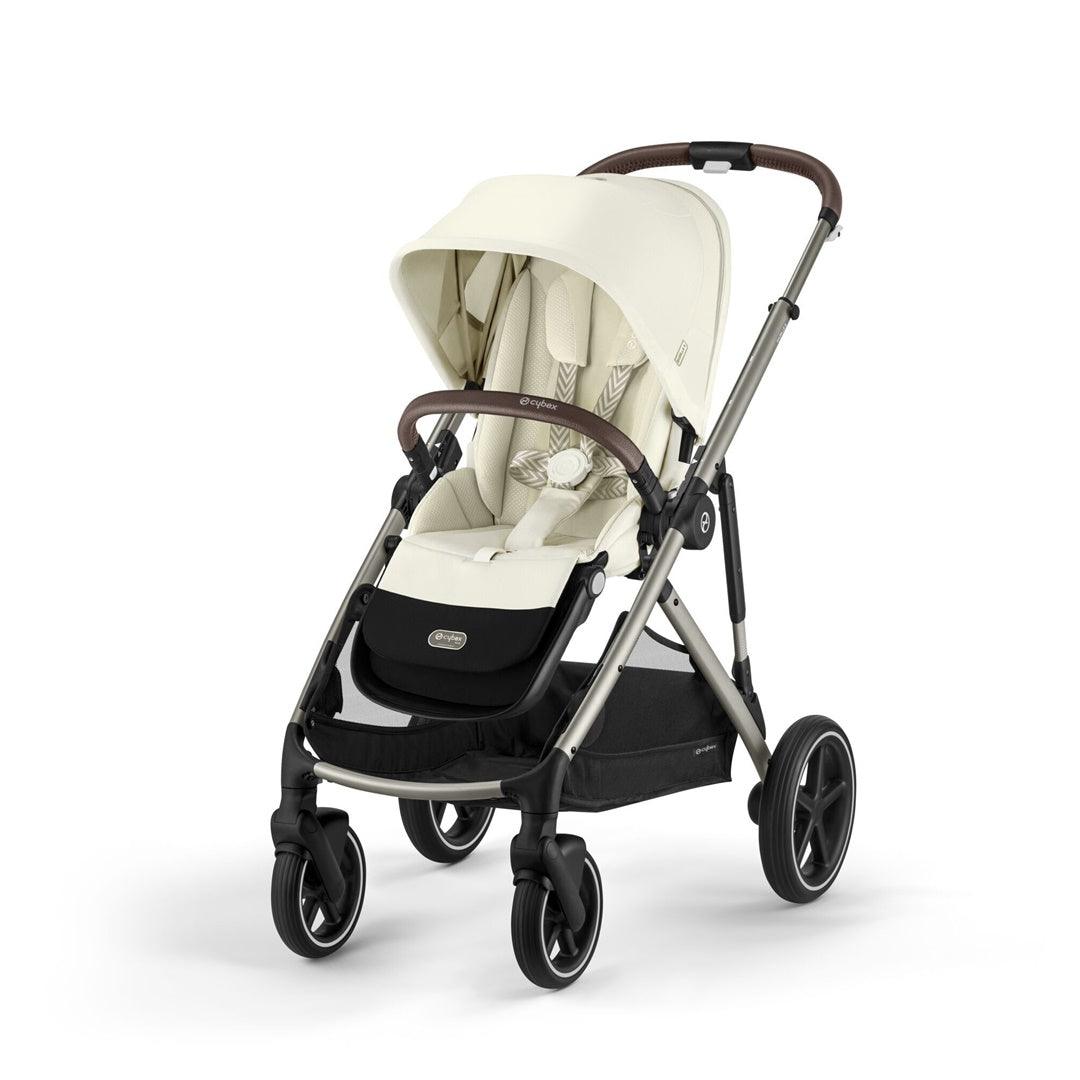 Cybex Gazelle S 2 Single-to-Double Stroller - Taupe Frame / Seashell Beige