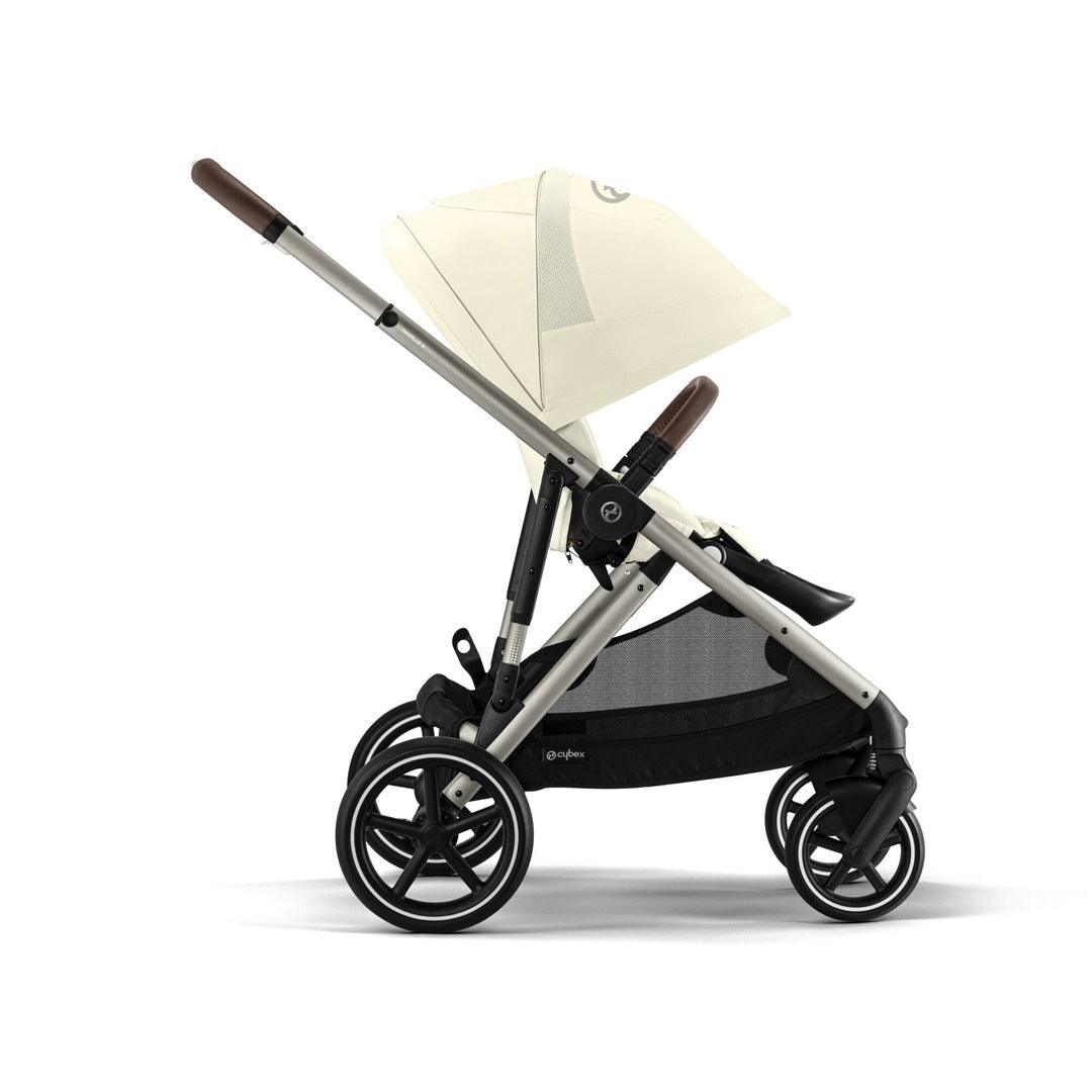 Cybex Gazelle S 2 Single-to-Double Stroller - Taupe Frame / Seashell Beige