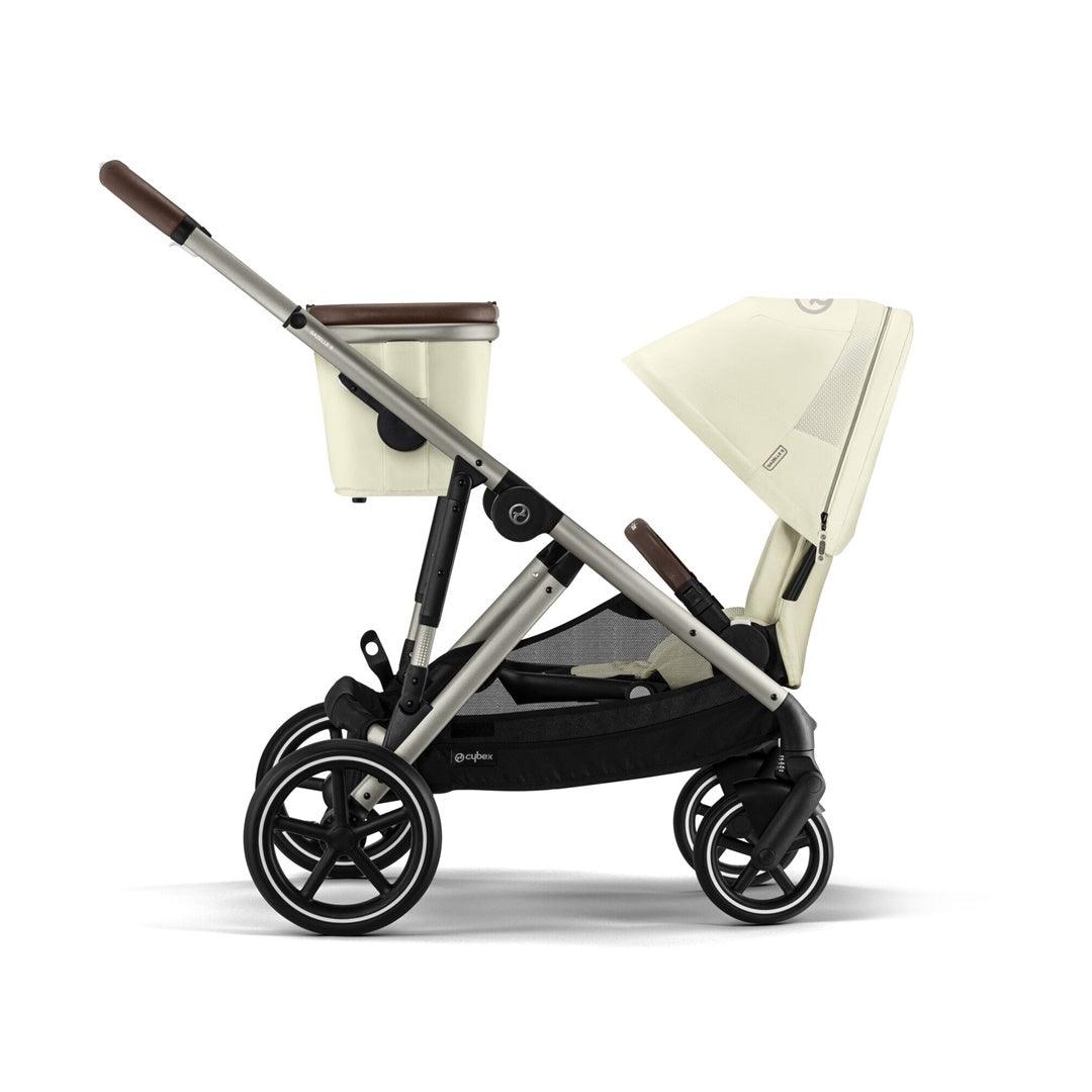 Cybex Gazelle S 2 Single-to-Double Stroller - Taupe Frame / Seashell Beige