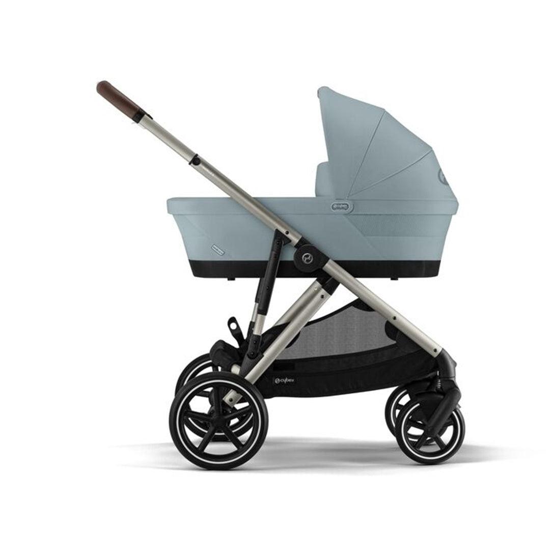Cybex Gazelle S 2 Single-to-Double Stroller - Taupe Frame / Sky Blue