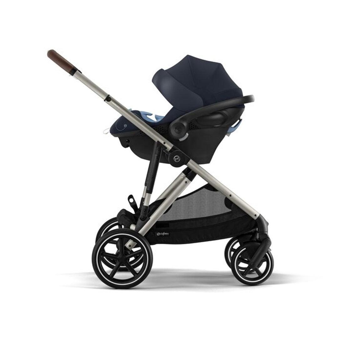 Cybex Gazelle S 2 Single-to-Double Stroller - Taupe Frame / Sky Blue