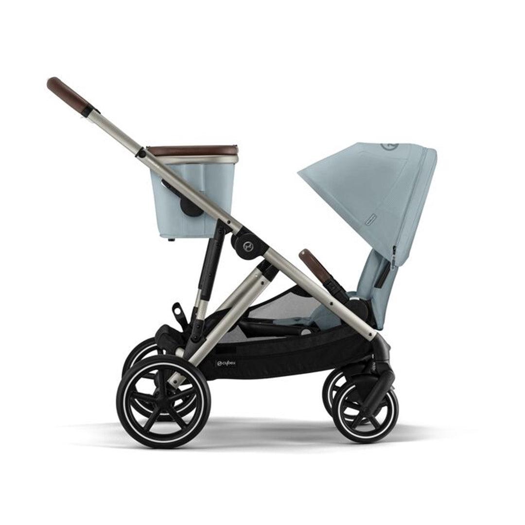 Cybex Gazelle S 2 Single-to-Double Stroller - Taupe Frame / Sky Blue