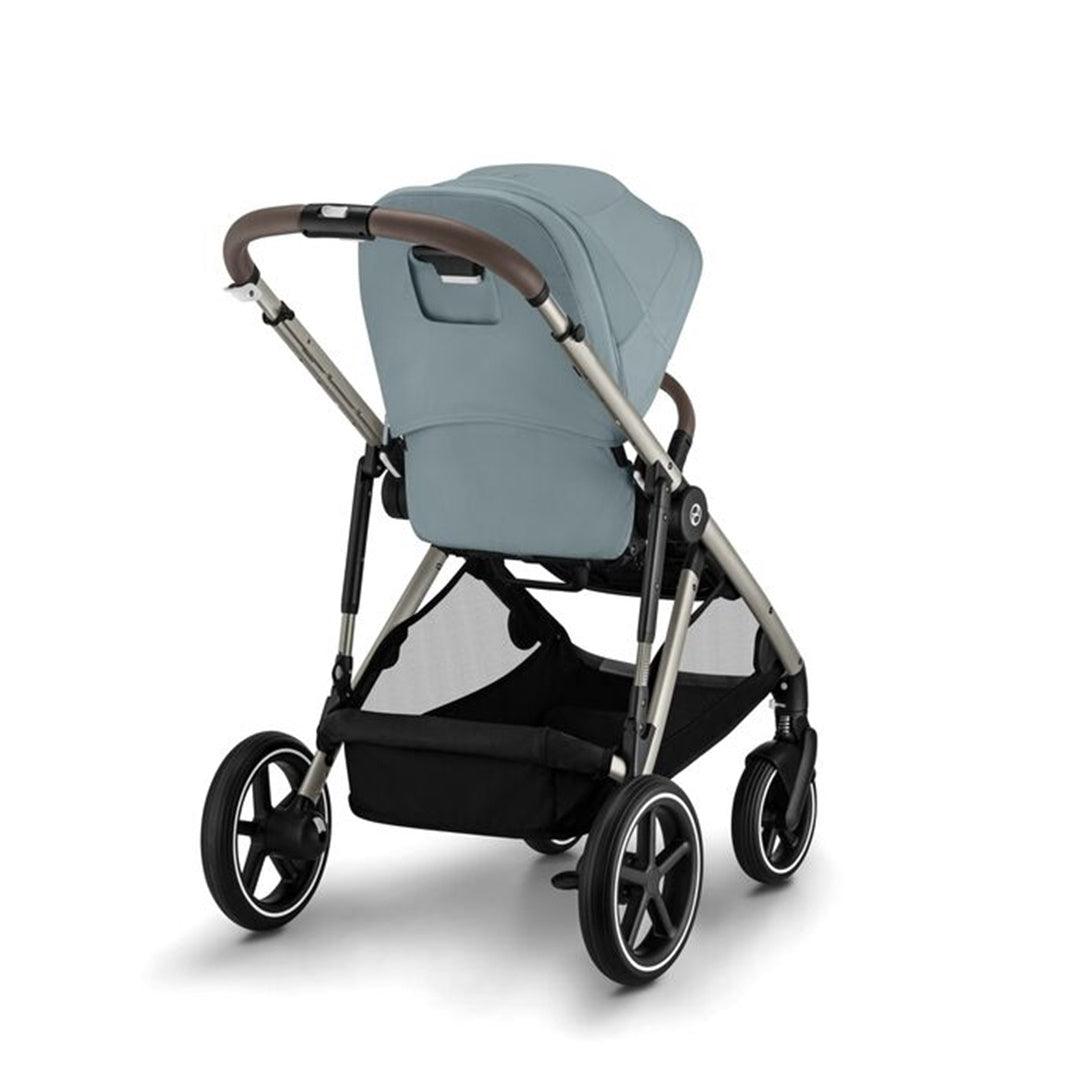 Cybex Gazelle S 2 Single-to-Double Stroller - Taupe Frame / Sky Blue