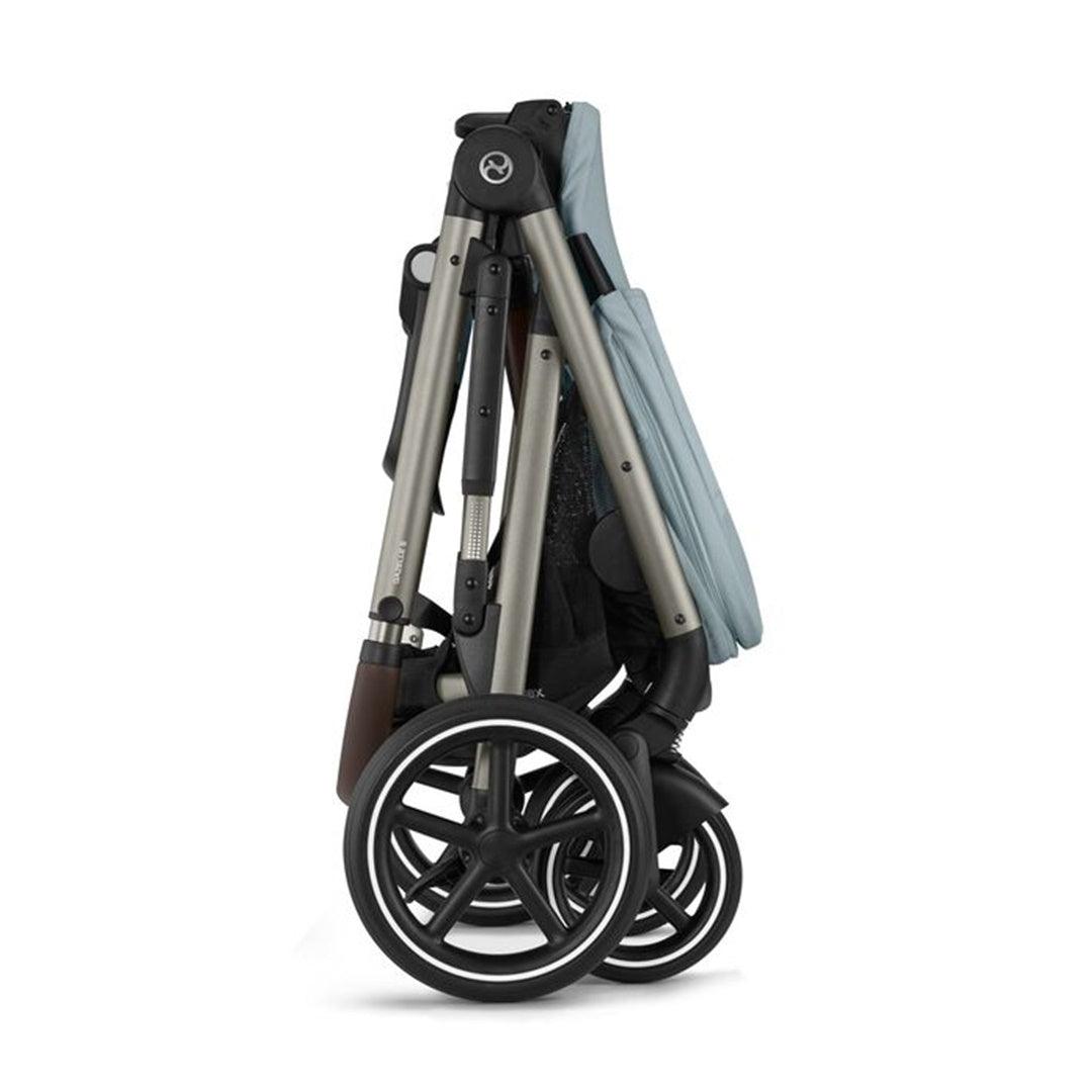 Cybex Gazelle S 2 Single-to-Double Stroller - Taupe Frame / Sky Blue