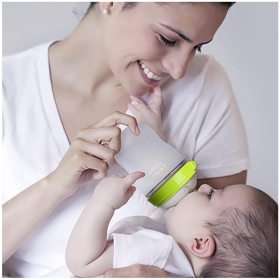 Comotomo Baby Bottle Bundle Green