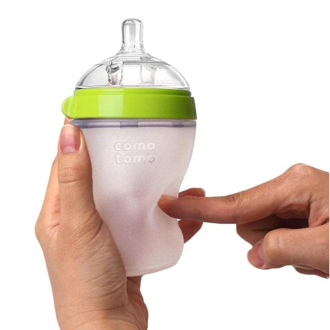 Comotomo Baby Bottle Bundle Green