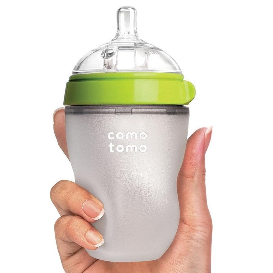 Comotomo Baby Bottle Bundle Green