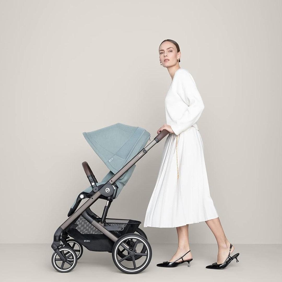 Cybex Balios S Lux 2 Stroller - Taupe Frame / Sky Blue