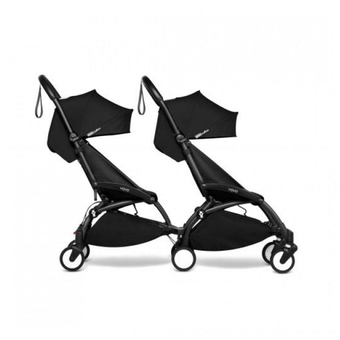 Babyzen YOYO Connect Double Stroller 6+ / 6+ Bundle - Black / Black