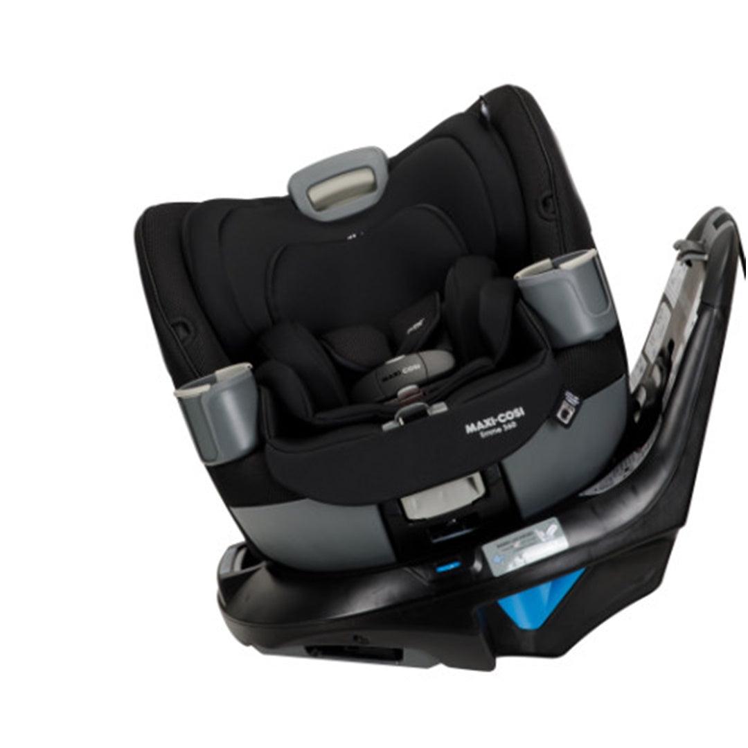 Maxi-Cosi - Emme 360 All-in-One Rotational Convertible Car Seat, Midnight Black