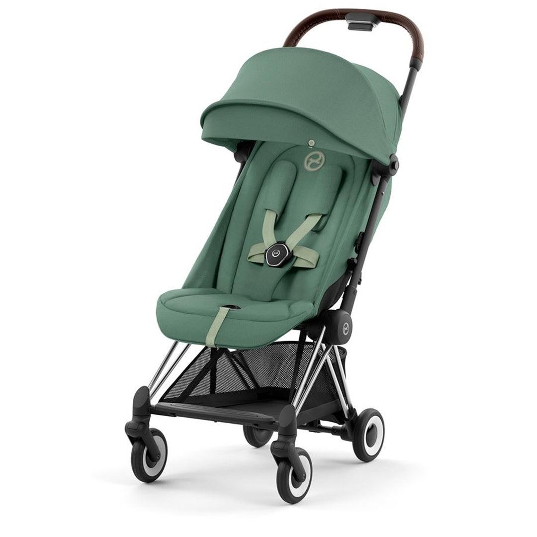 Cybex COYA Compact Strolle - Chrome Dark Brown/Leaf Green