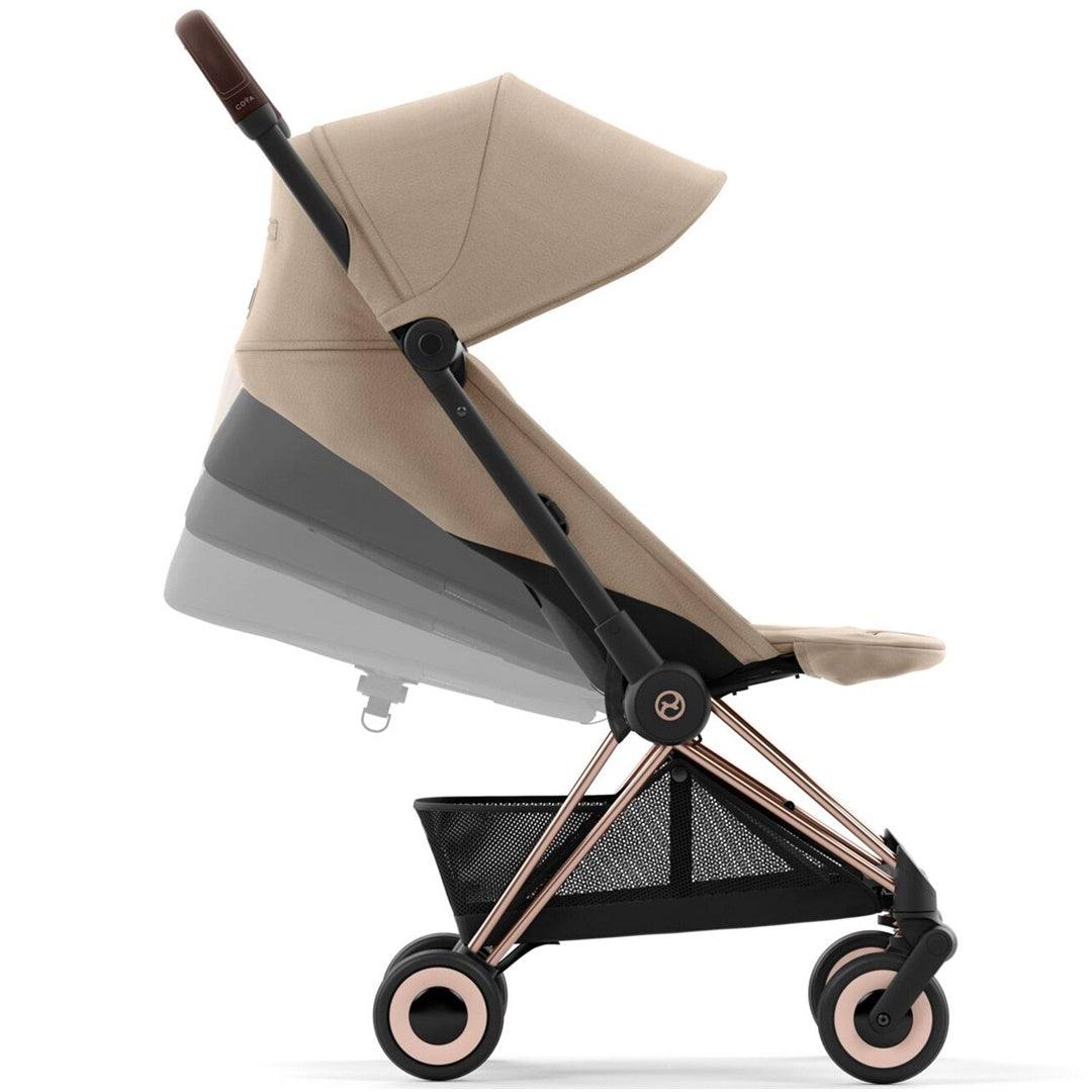 Cybex COYA Compact Stroller - Rose Gold / Cozy Beige