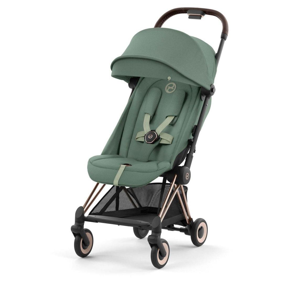 Cybex COYA Compact Stroller - Rose Gold / Leaf Green