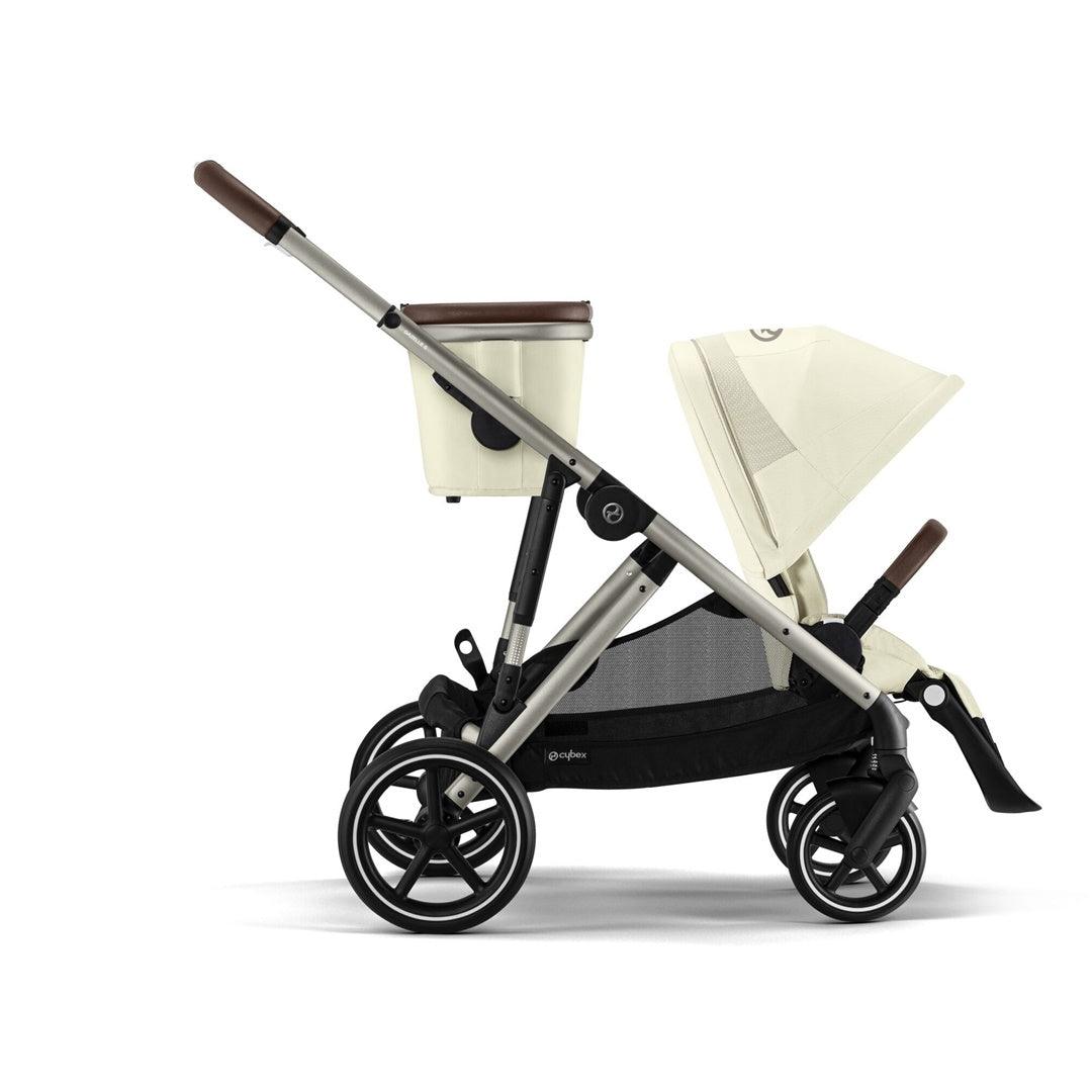 Cybex Gazelle S 2 Single-to-Double Stroller - Taupe Frame / Seashell Beige