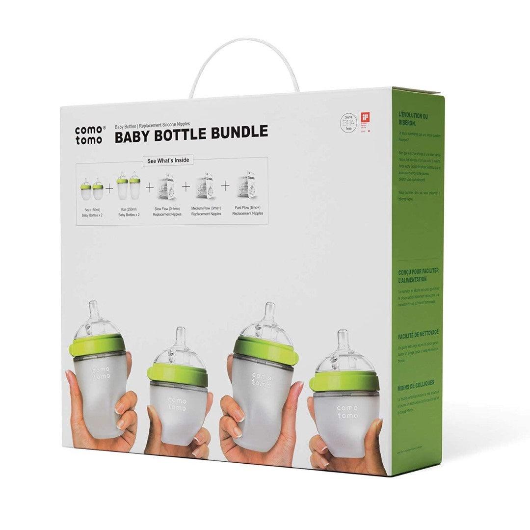 Comotomo Baby Bottle Bundle Green