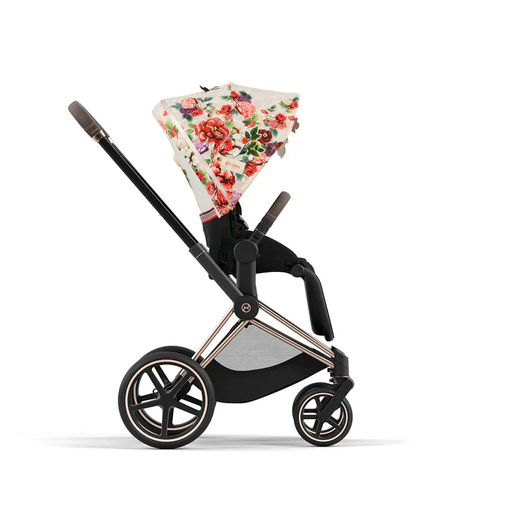 Cybex Priam 4 Complete Stroller Rose Gold - Spring Blossom Light
